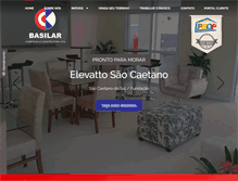 Tablet Screenshot of basilarconstrutora.com.br